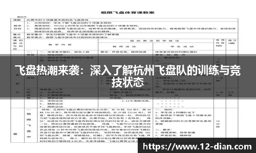 飞盘热潮来袭：深入了解杭州飞盘队的训练与竞技状态